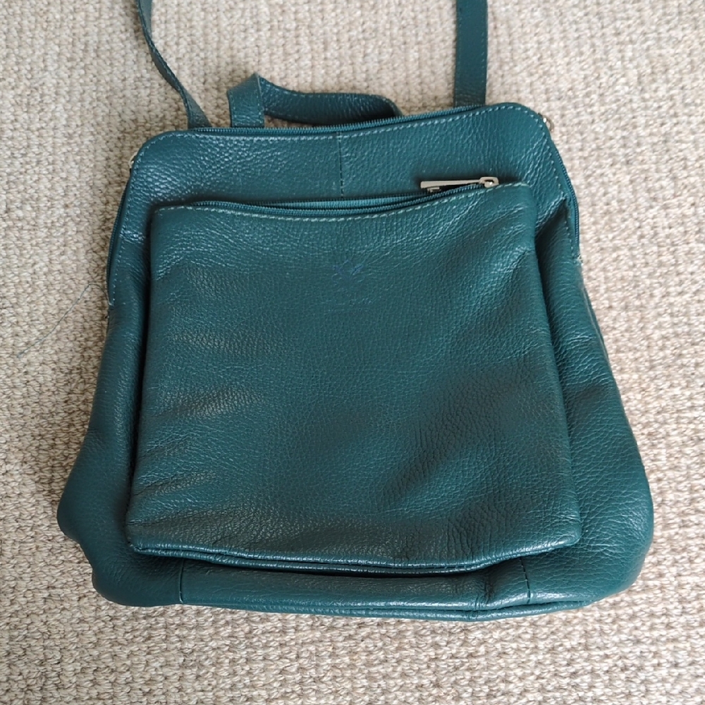Italian Green Leather Women's Bag